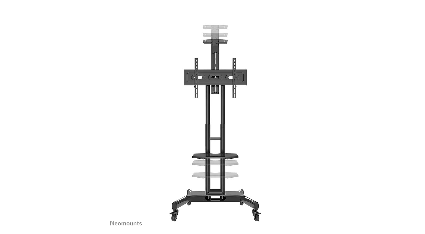 Neomounts-NM-M1700BLACK-TV-wagen-32-75-max-50-kg-handmatige-hoogteverstelling-104-2-154-2-cm