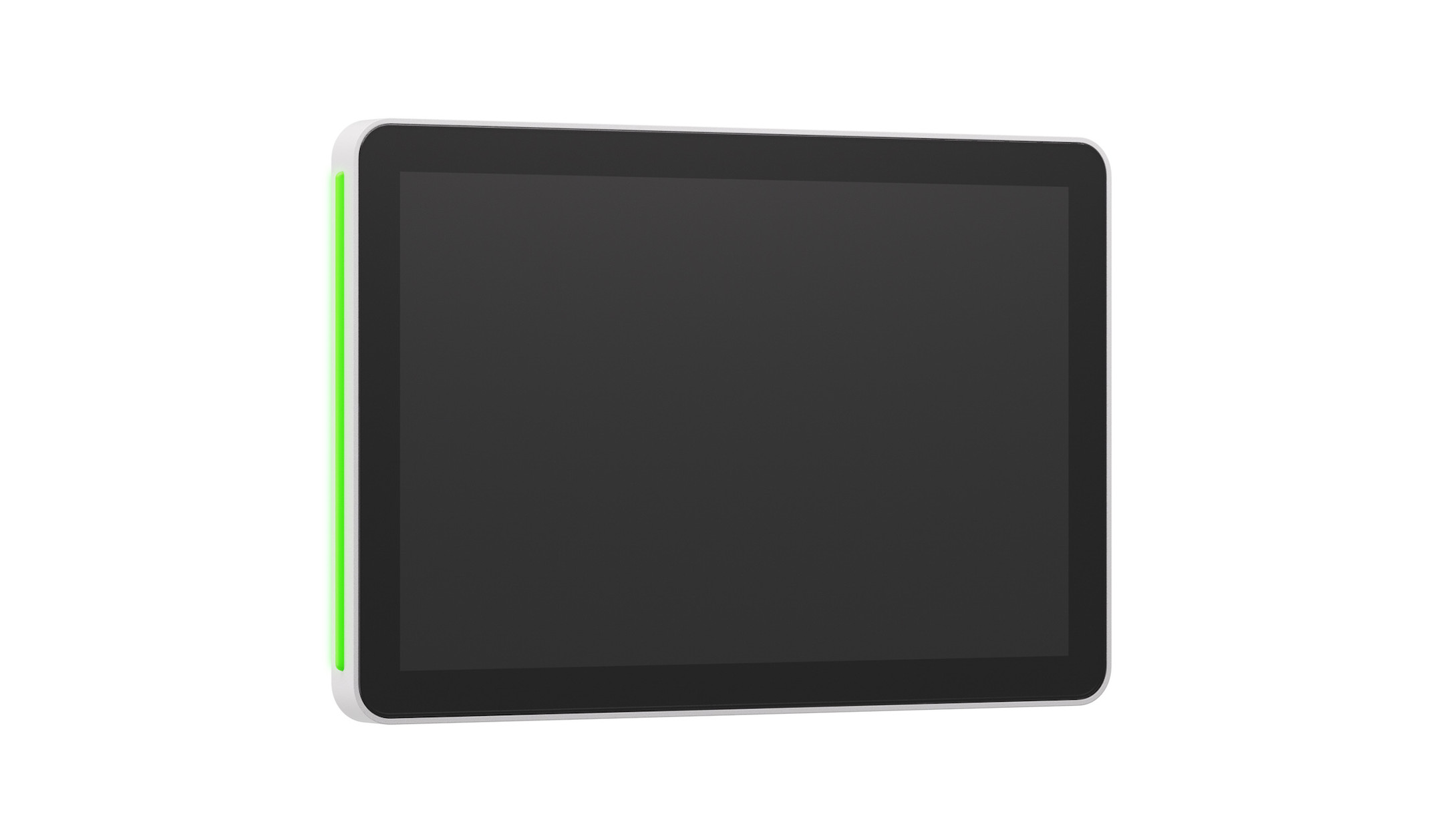 Logitech-De-Scheduler-2-met-een-10-1-inch-touchscreen-en-heldere-LED-statuslampjes-voor-moderne-vergaderruimtes-in-het-wit