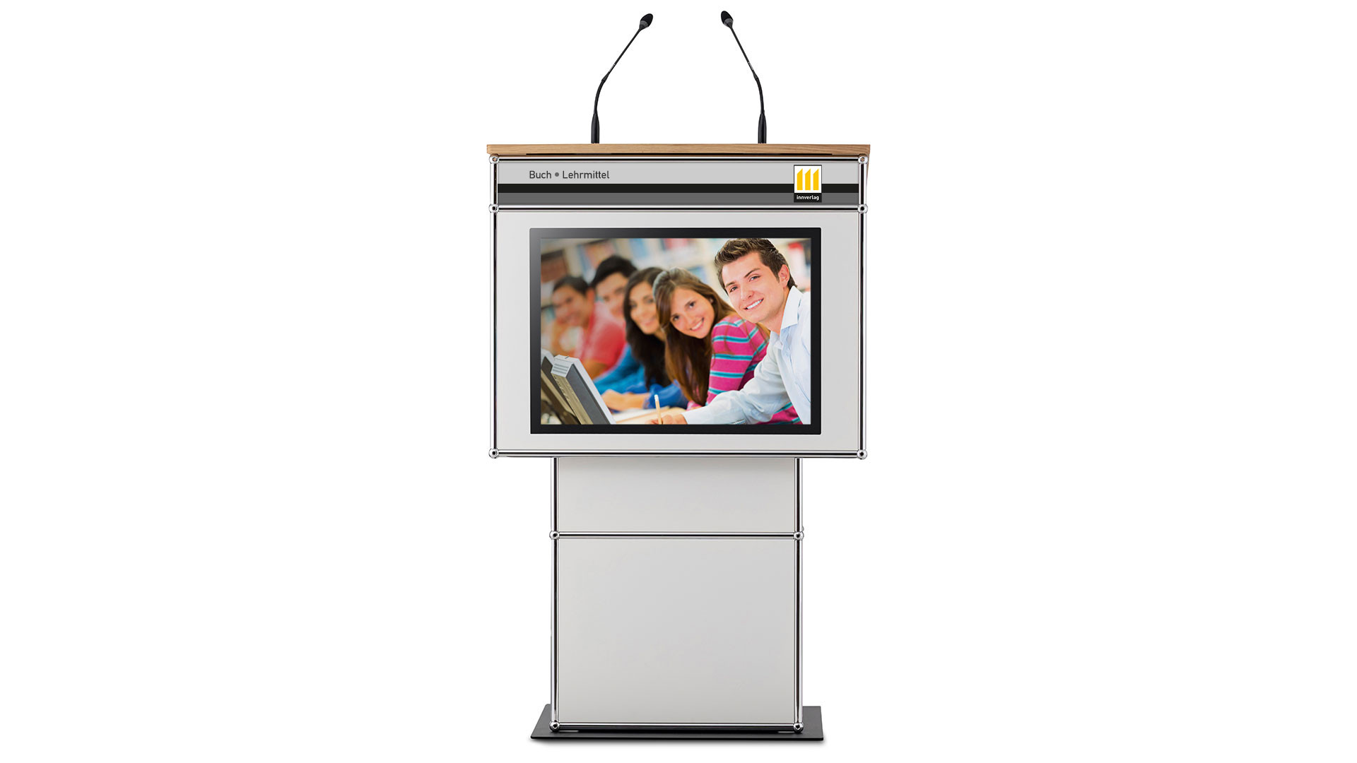 infoWERK-rednerPULT-FM39H-mit-optionalem-Display-und-hohenverstellbar-fur-moderne-Konferenzraume