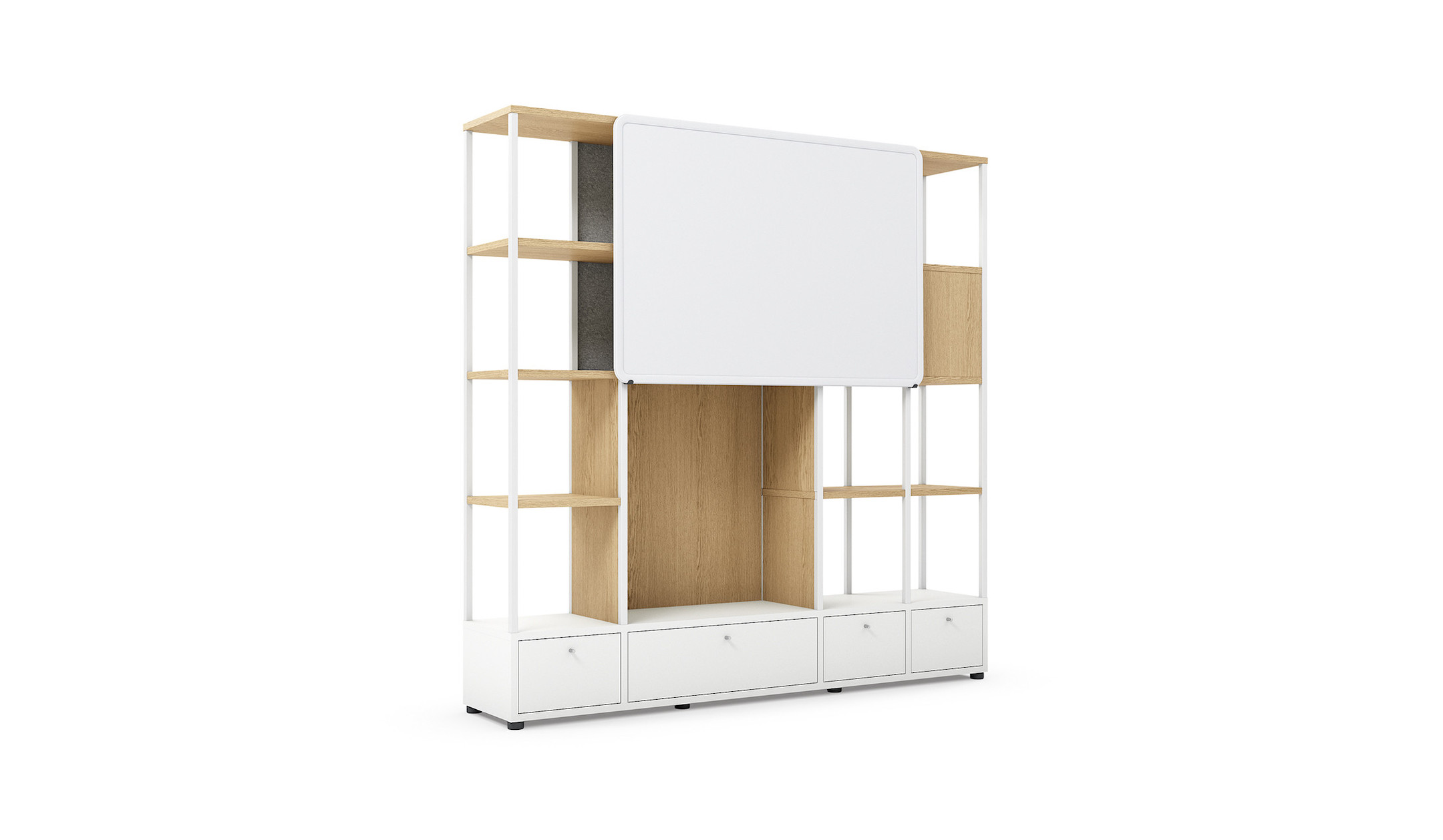 Sedus-se-matrix-Schrank-Regal-Modul-hybrider-Stauraum-mit-abschliessbarem-Unterschrank-und-Sichtschutz-fur-Open-Spaces