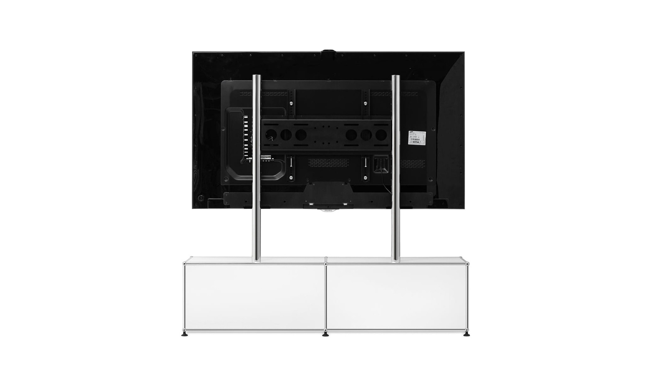 infoWERK-FM150-lowBOARD-mit-Halterung-fur-Displays-bis-86-Zoll-fur-elegante-Besprechungsraume