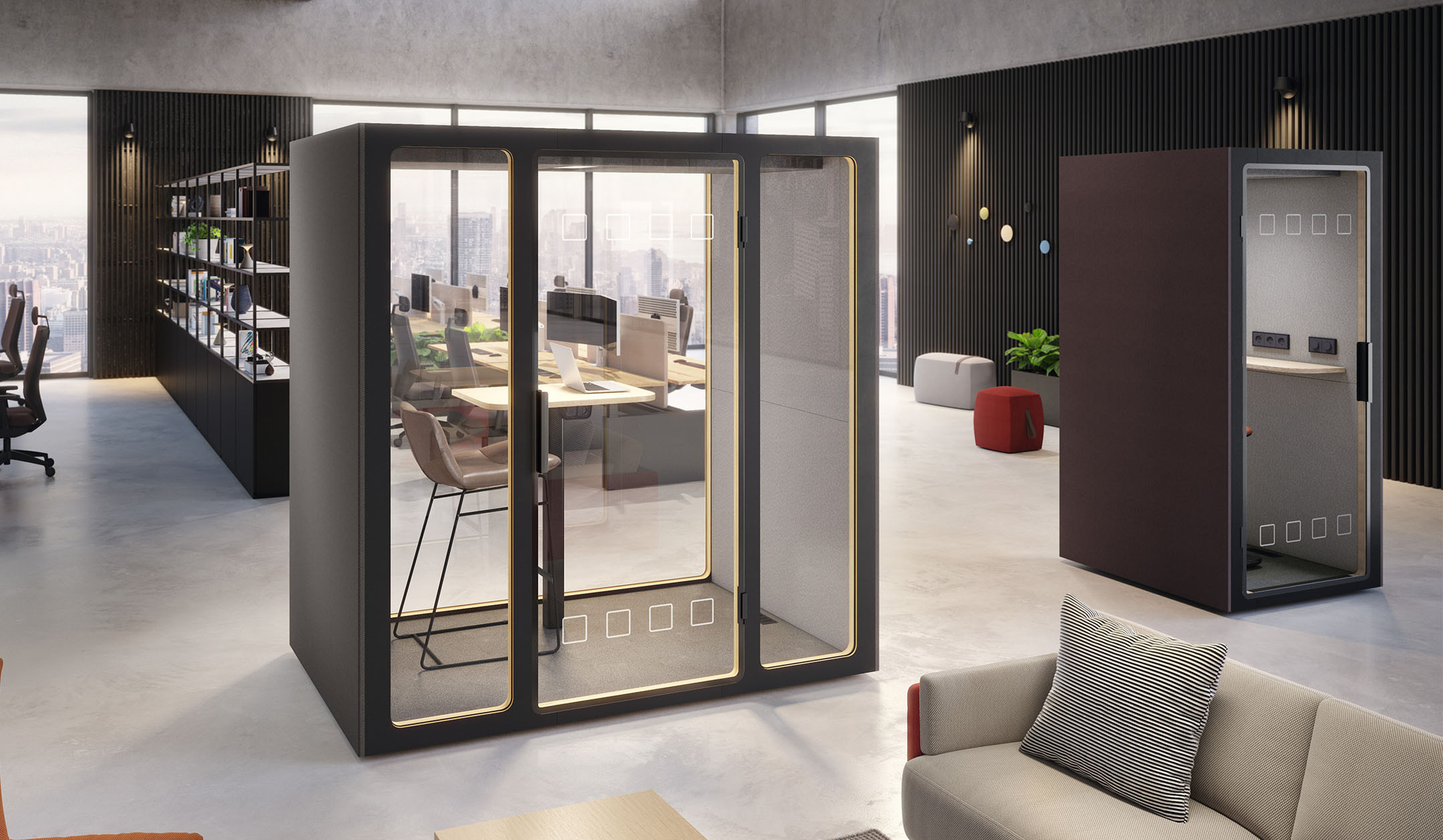 ASSMANN-Syneo-Silence-Phone-Box-schallisolierte-und-individuell-konfigurierbare-Telefonbox-fur-offene-Buros