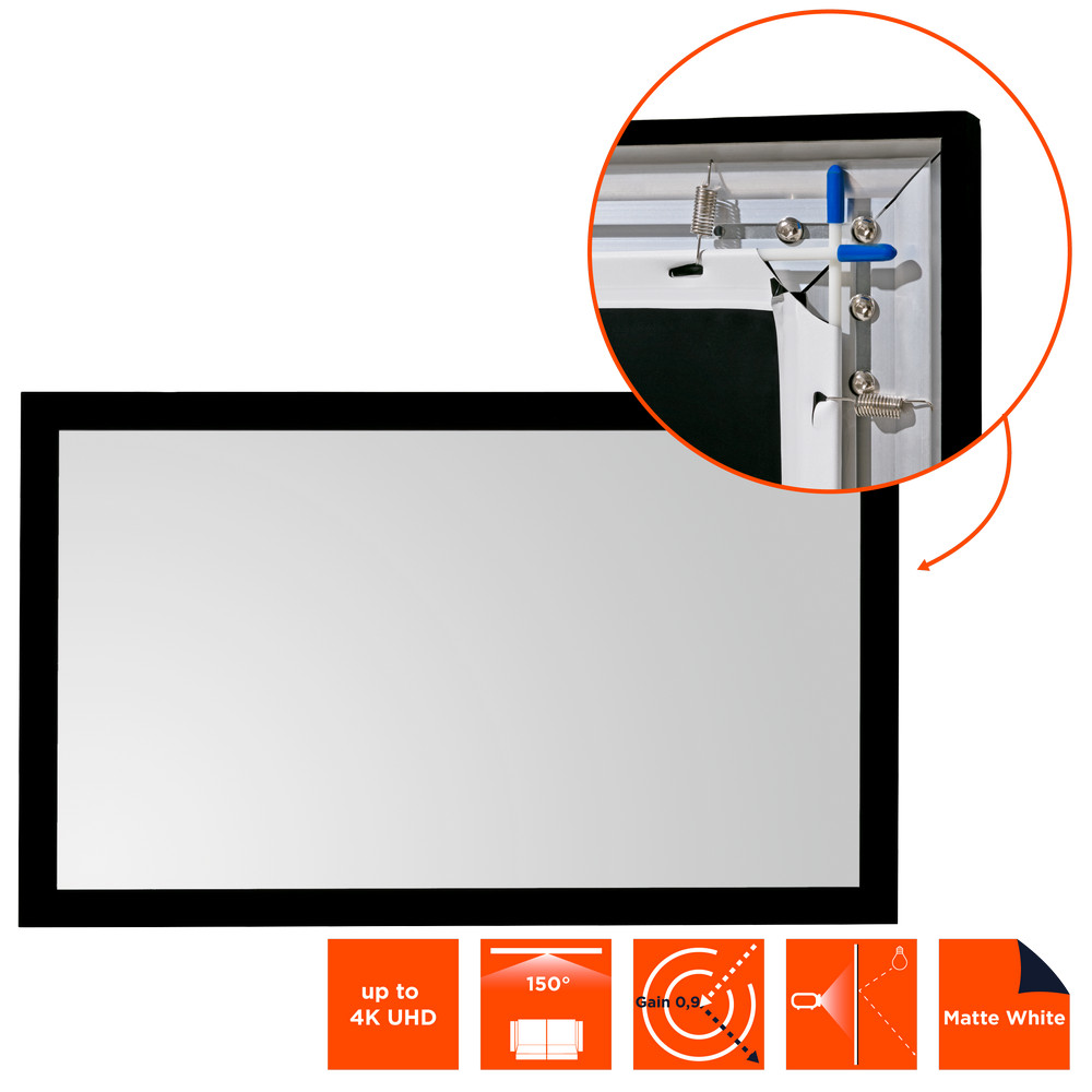 celexon-basic-frame-scherm-110-240x135-cm-16-9-4K-Full-HD-3D-projectiescherm-met-plug-in-systeem-voor-thuisbioscopen-strak-gespannen-doek-voor-zeer-goede-vlakheid-projectiescherm-voor-wandmontage