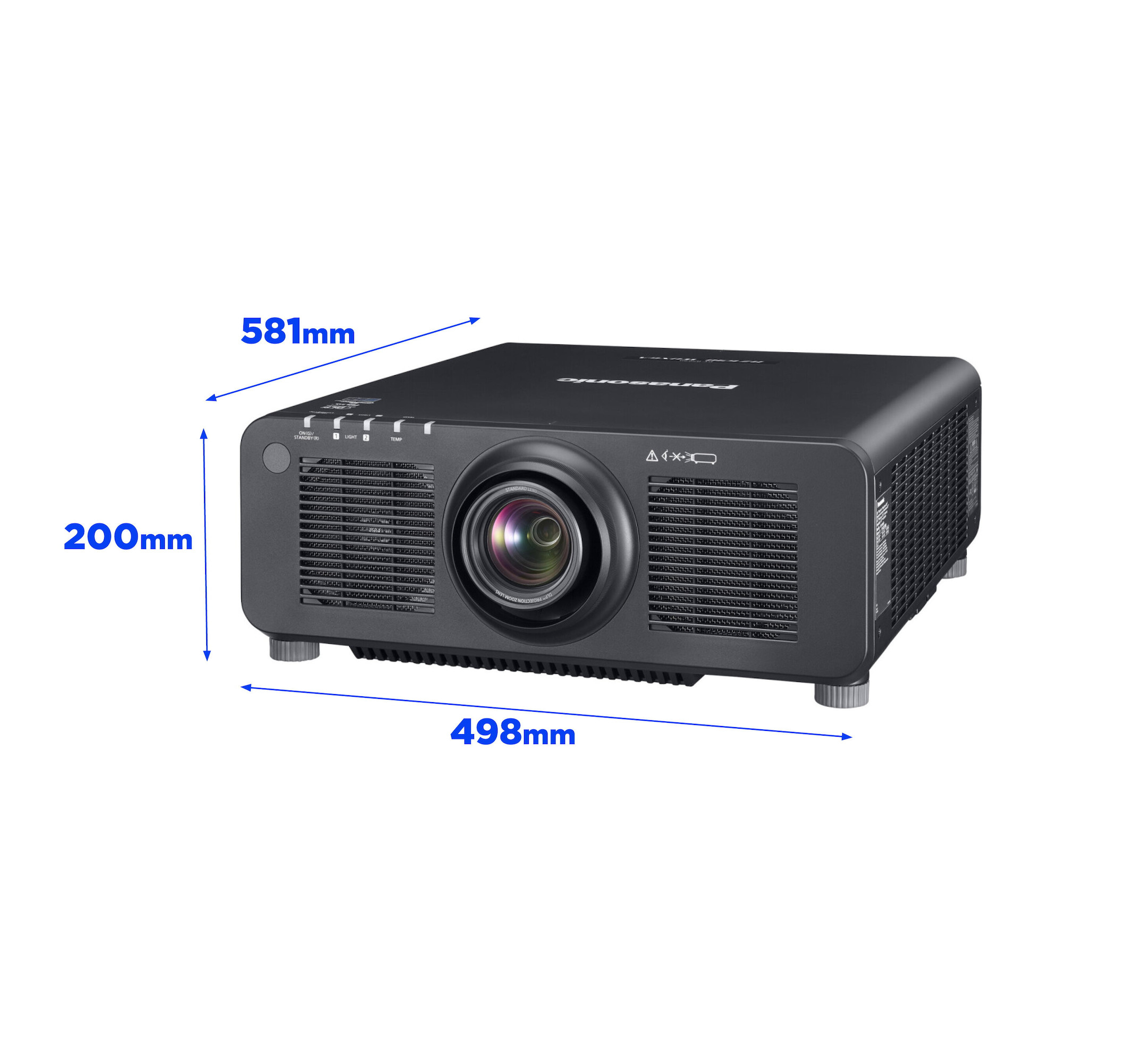 Panasonic-PT-RZ690BE-met-objectief-zwart