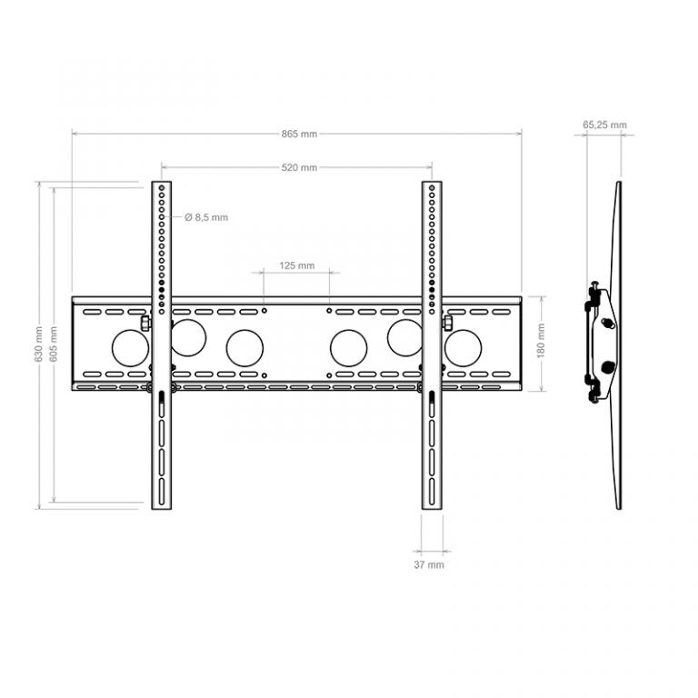 Hagor-WH-85-T-HD-kantelbare-muurhouder-Heavy-Duty-voor-display-s-van-55-110-max-VESA-800-x-600-mm-Demo