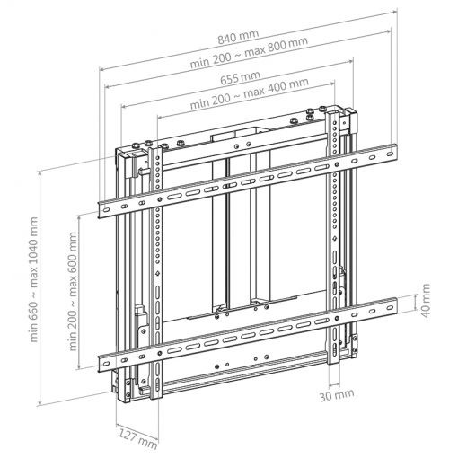 Hagor-HP-Counterbalanced-Wall-handmatig-verstelbare-wandsteun-55-90-max-VESA-800x400-belasting-60-90kg