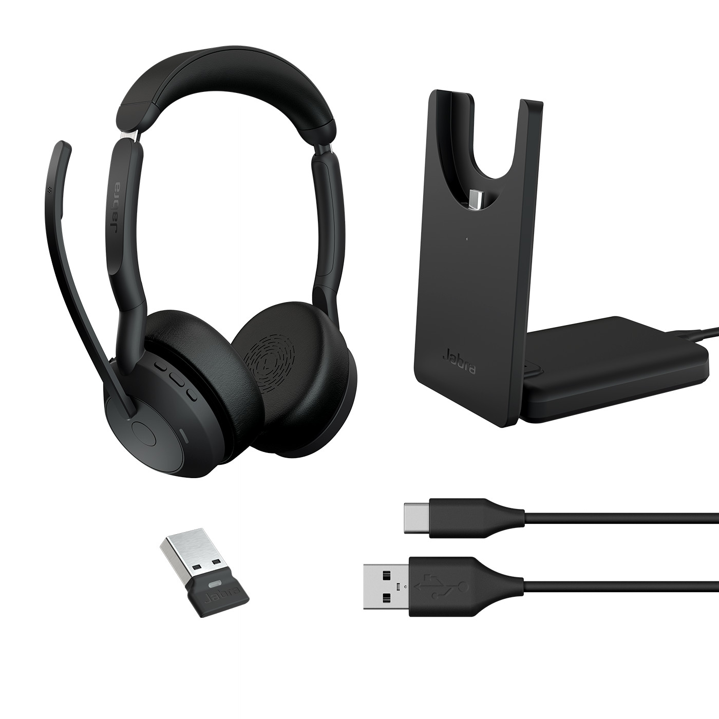 Jabra-Evolve2-55-Link380a-UC-Stereo-draadloze-stereo-headset-met-USB-A-incl-oplaadstation