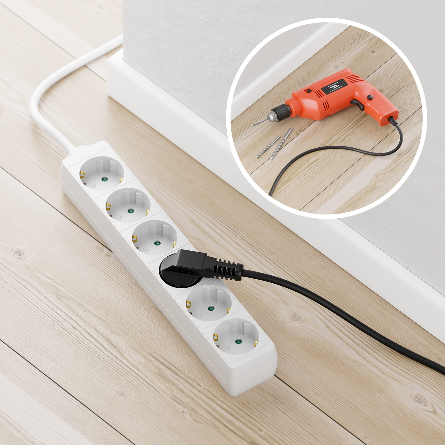 deleyCon-Steckdosenleiste-6-Fach-mit-Flachkontaktstecker-mit-Kinderschutz-3G1-5mm2-weiss-3m