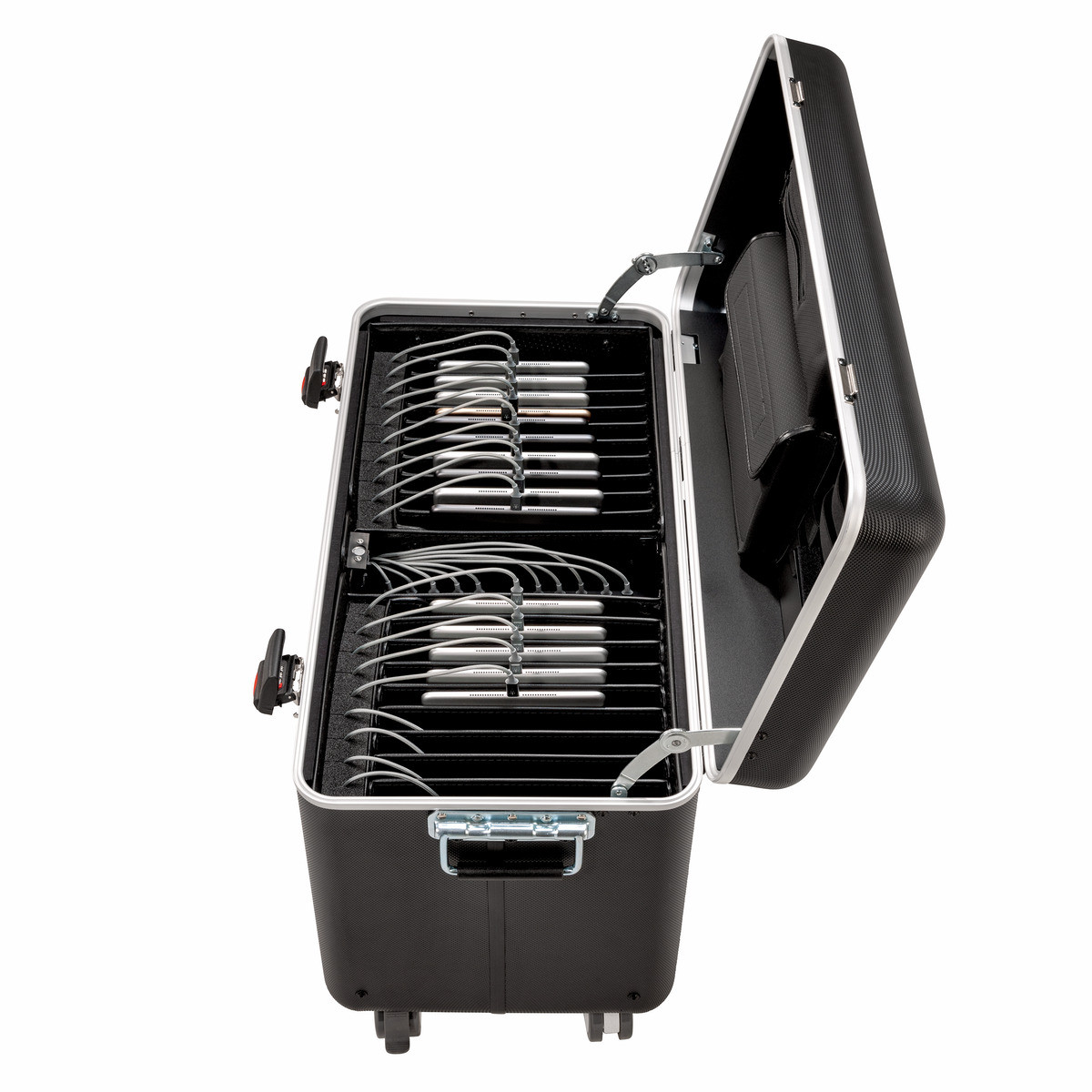 PARAT-PARAPROJECT-Koffer-TC20-TwinCharge-tablet-trolley-incl-USB-C-naar-Lightning-R-kabel-zwart