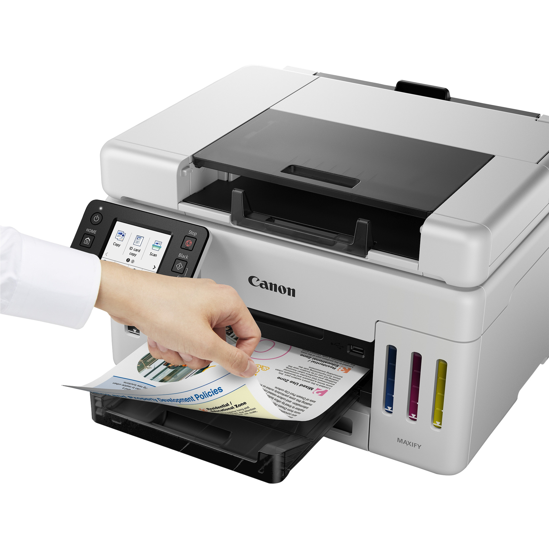 Canon-MAXIFY-GX6550-3-in-1-Multifunktionssystem-mit-von-vorn-zuganglichem-ADF-Demoware