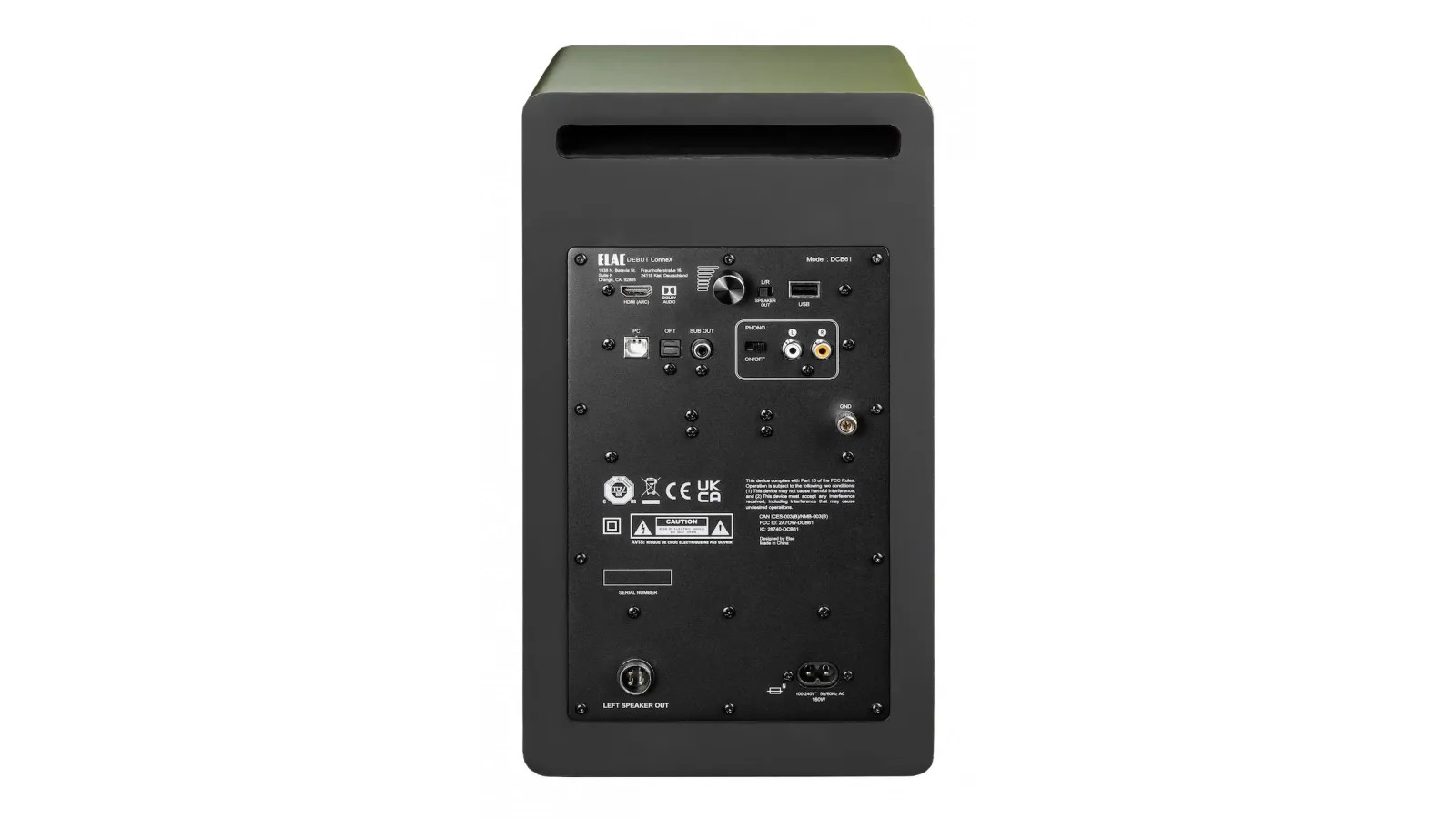 ELAC-Debut-ConneX-DCB61-Aktivlautsprecher-Paar-olivgrun