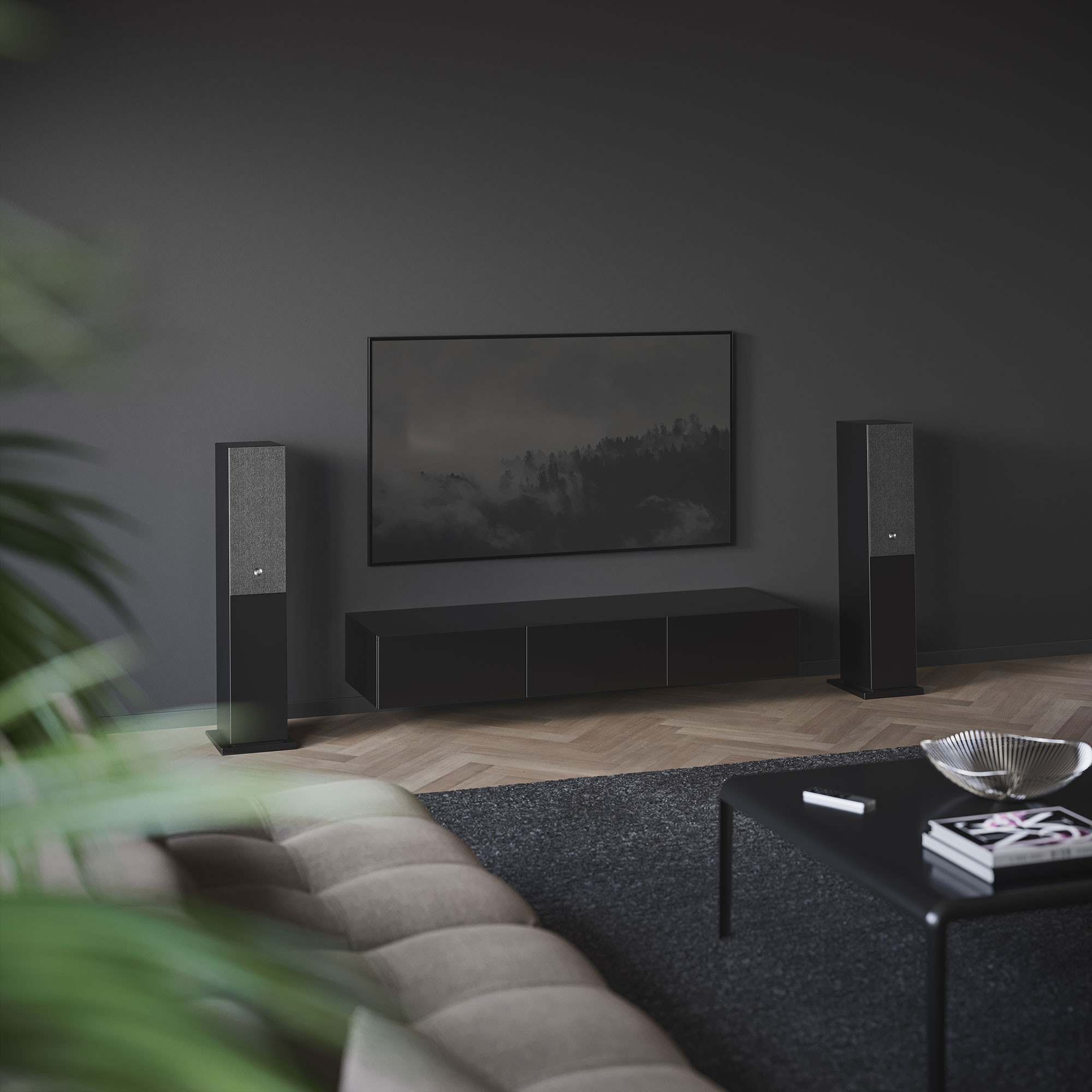 Audio-Pro-A48-W-Wireless-Multiroom-Standlautsprecher-in-Schwarz