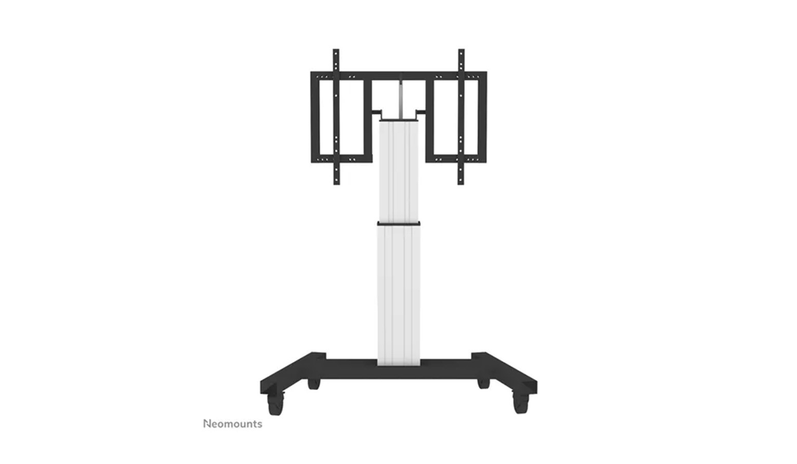 Neomounts-Plasma-M2500T-Trolley-met-gemotoriseerde-hoogteverstelling-voor-42-100-inch-beeldschermen-in-zilverkleur