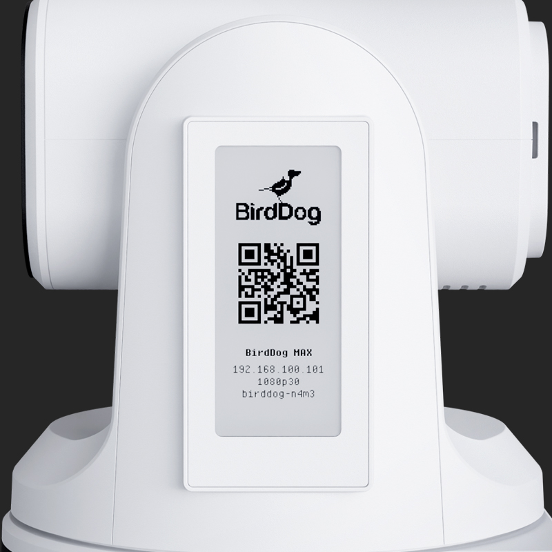 BirdDog-MAX-PTZ-Kamera-fur-Meetings-und-professionelle-Produktionen-in-Weiss-Demoware