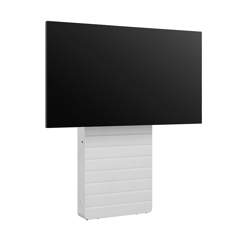 Hagor-CON-Line-R-W-Lift-Media-displaystandaard-van-vloer-tot-wand-met-hefmechanisme-voor-een-scherm-van-55-75-elektrisch-in-hoogte-verstelbaar