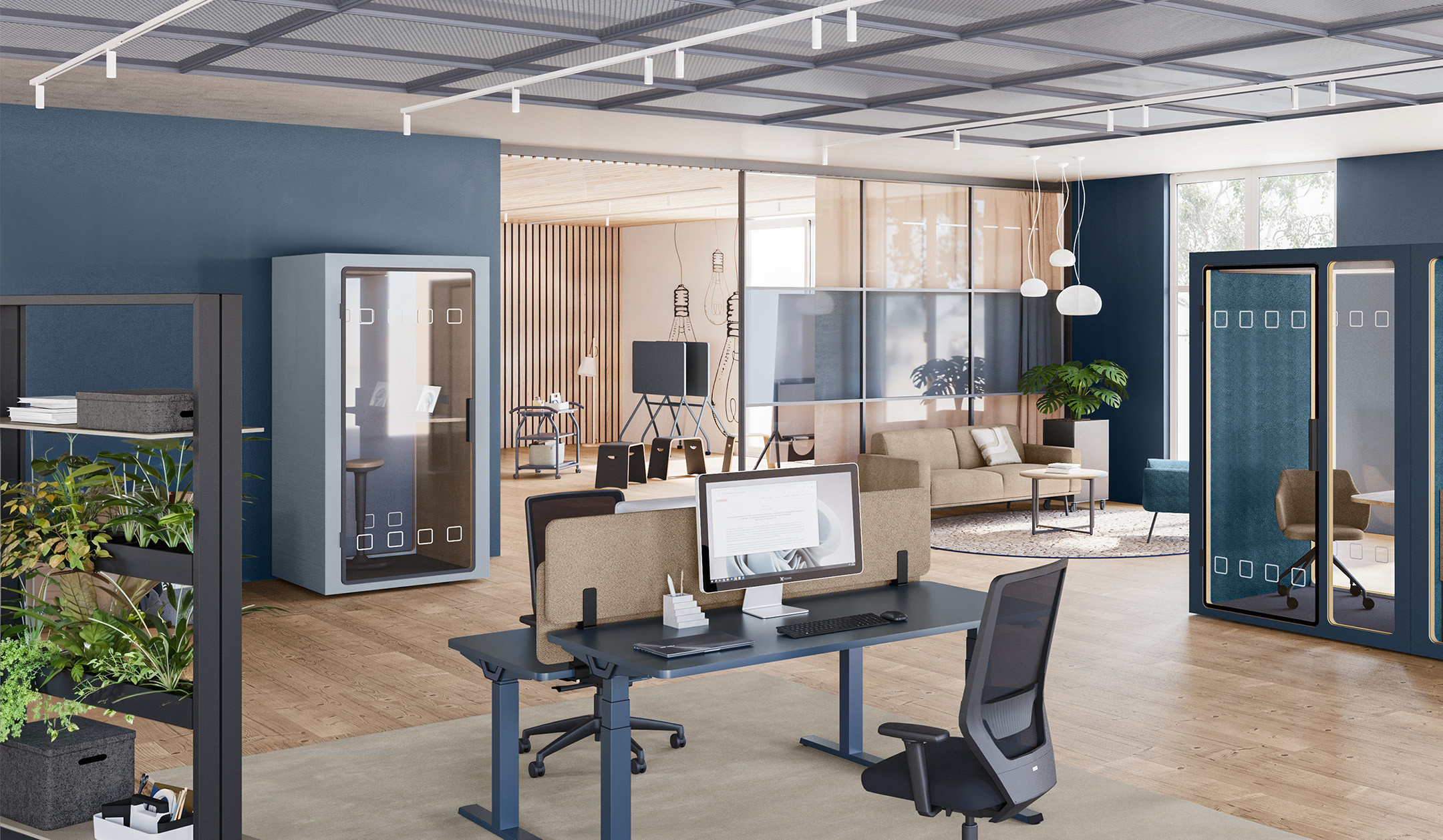 ASSMANN-Syneo-Silence-Phone-Box-schallisolierte-und-individuell-konfigurierbare-Telefonbox-fur-offene-Buros