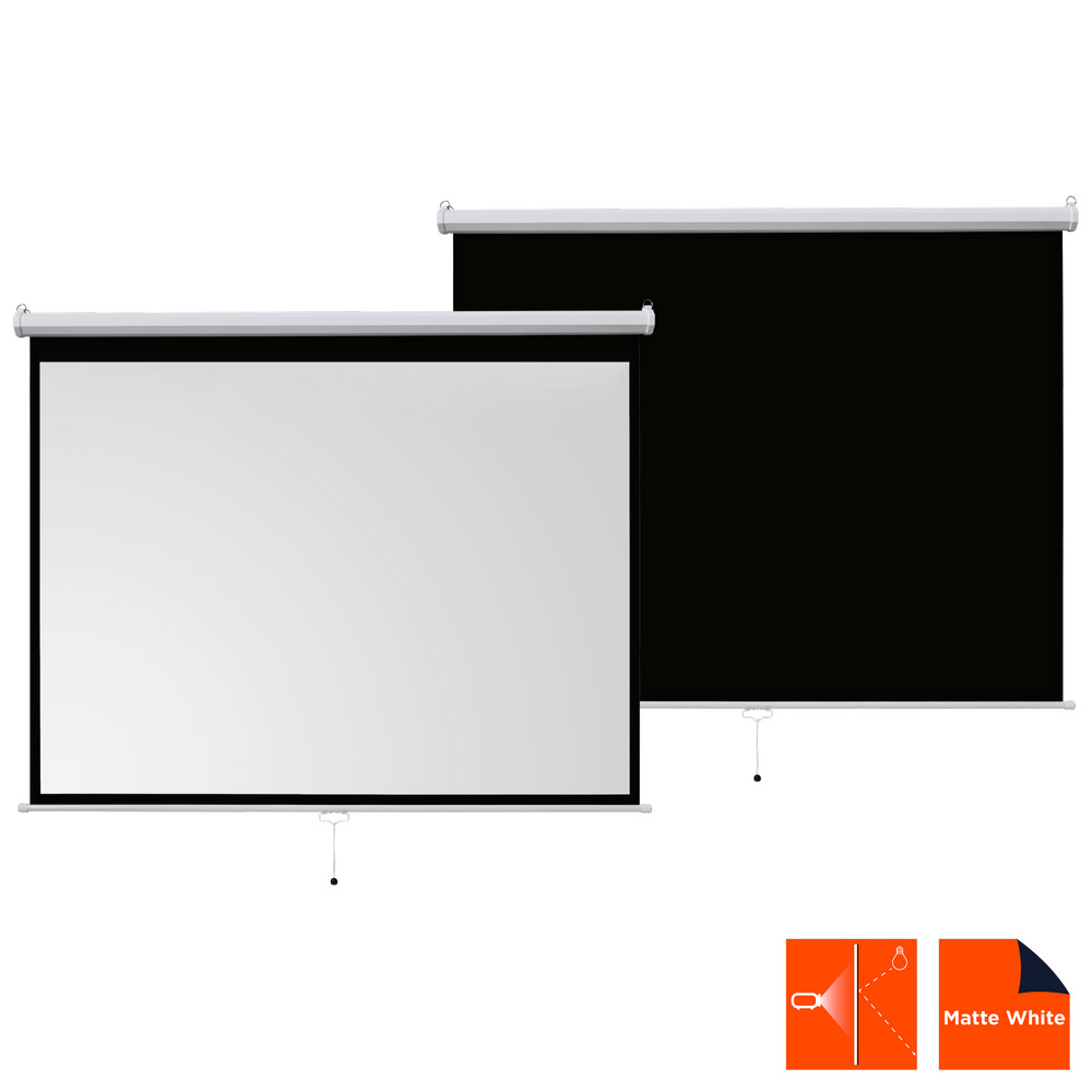 celexon-basic-projectiescherm-100-200x150-cm-4-3-uittrekbaar-Full-HD-4K-projectiescherm-voor-thuisbioscoop-of-kantoorpresentaties-projectiescherm-geschikt-voor-plafondmontage-of-wandmontage