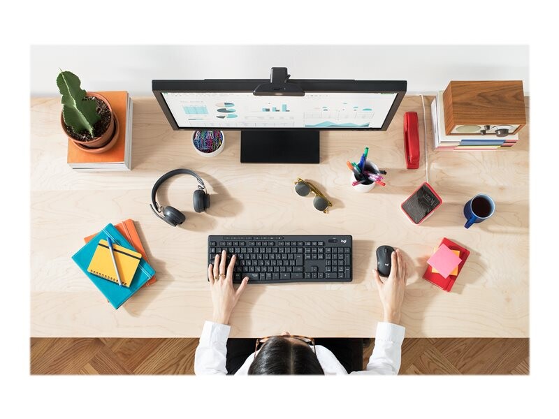 Logitech-MK295-Silent-Wireless-Combo-Tastatur-und-Maus-Set-Demoware