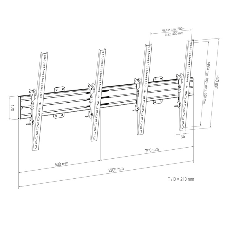 Hagor-comPROnents-R-Menuboard-muurbevestiging-voor-2-beeldschermen-46-65-portrait-max-VESA-400x600