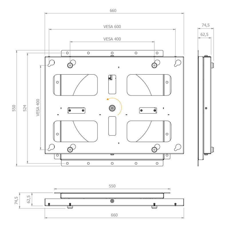 Hagor-WH-Turn-L-draaibare-universele-muurbeugel-voor-55-75-140-191-cm-max-VESA-600x400