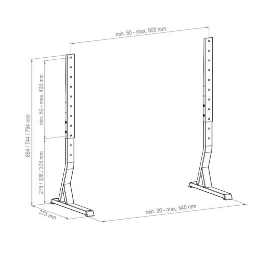 Hagor-Tafelstandaard-BL-XL-tafelstandaardsysteem-voor-32-77-beeldschermen-max-VESA-800x400-draagvermogen-50-kg-Liggend