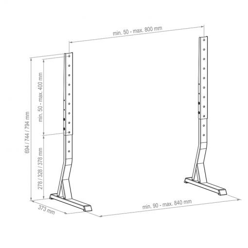 Hagor-Tablestand-BL-XL-Tischstandsystem-fur-32-77-Displays-max-VESA-800x400-Traglast-50-kg-Landscape