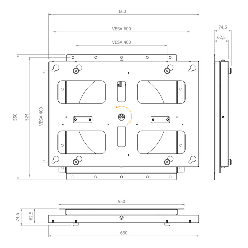 Hagor-WH-Turn-L-draaibare-universele-muurbeugel-voor-55-75-140-191-cm-max-VESA-600x400-Demo