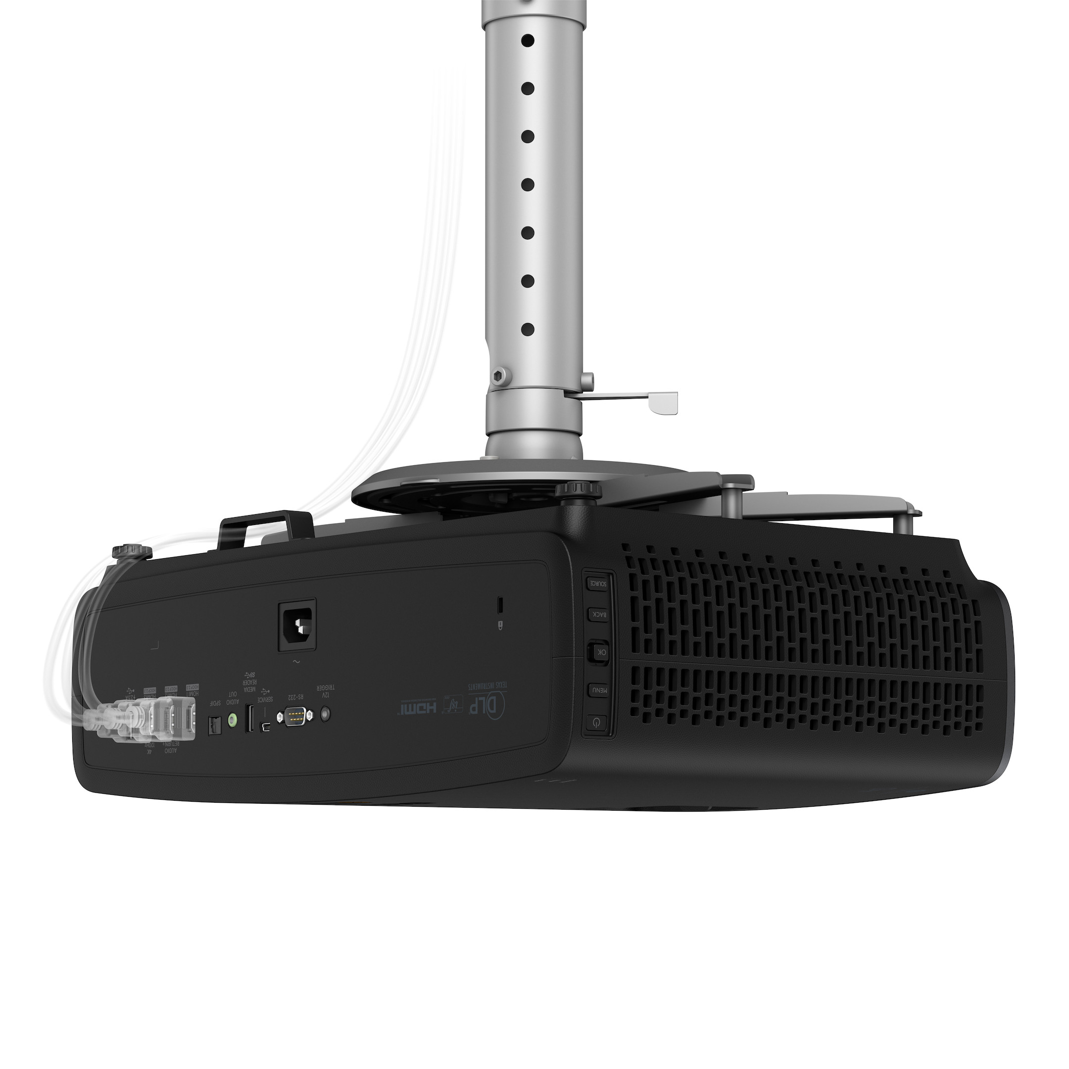 BenQ-W2720i-Beamer-mit-4K-Auflosung-integriertem-Android-TV-Dongle-AI-Kinomodus-Demoware-Platin