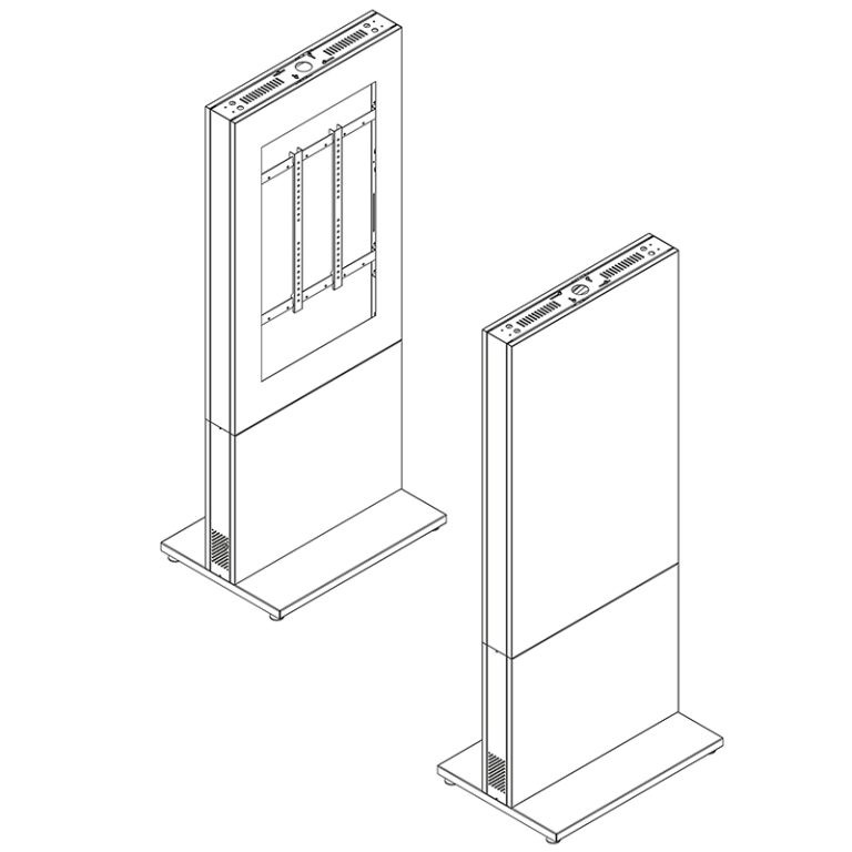 Hagor-HP-Kiosk-46-FS-Indoor-stele-voor-vrijstaande-installatie-enkele-bevestiging-staand-formaat-schermgrootte-46