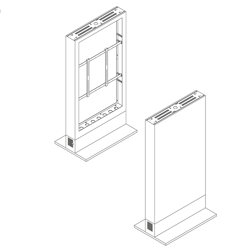Hagor-HP-Kiosk-75-FS-Indoor-stele-voor-vrijstaande-installatie-enkele-bevestiging-staand-formaat-schermgrootte-75