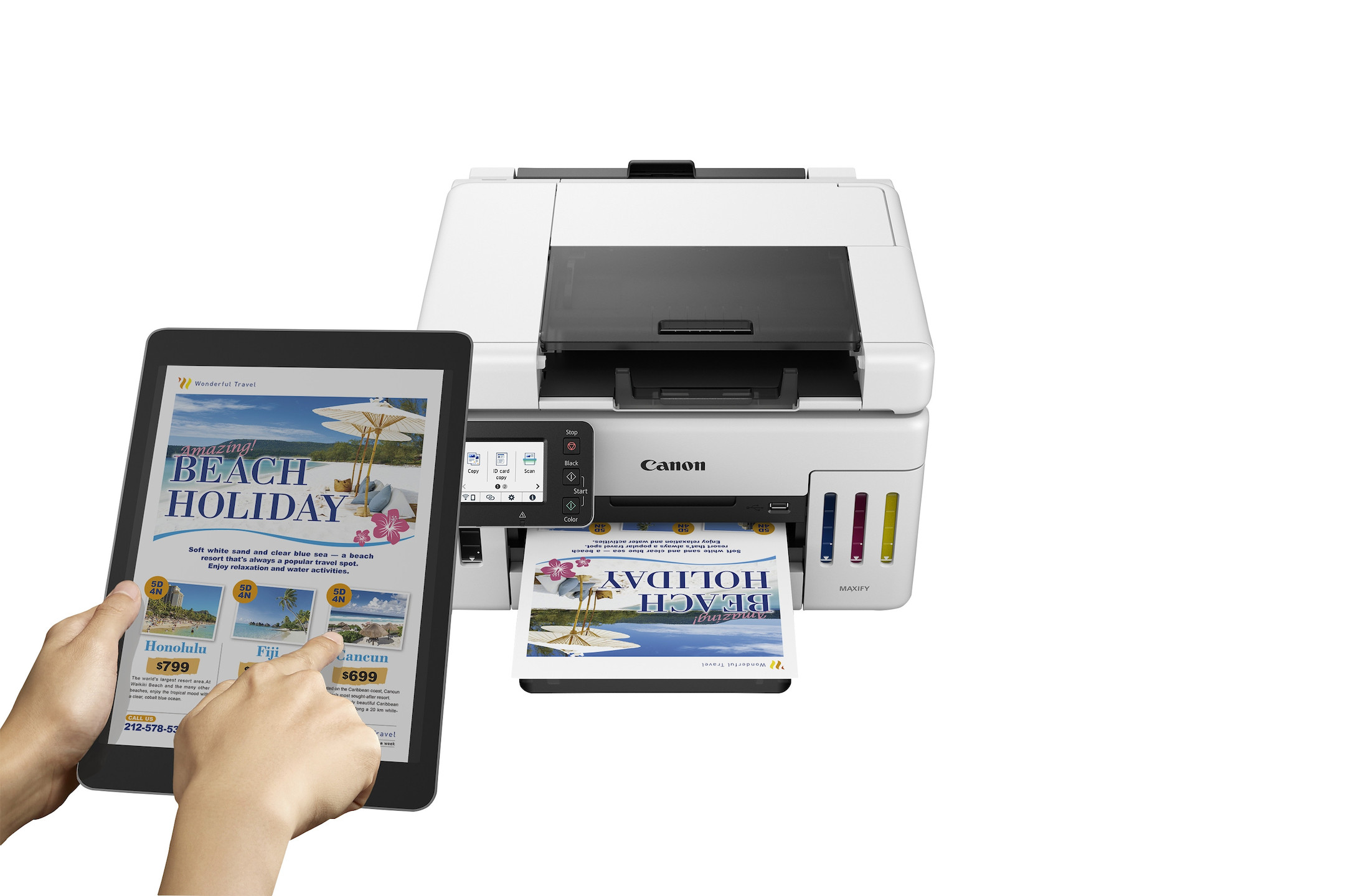 Canon-MAXIFY-GX6550-3-in-1-Multifunktionssystem-mit-von-vorn-zuganglichem-ADF-Demoware