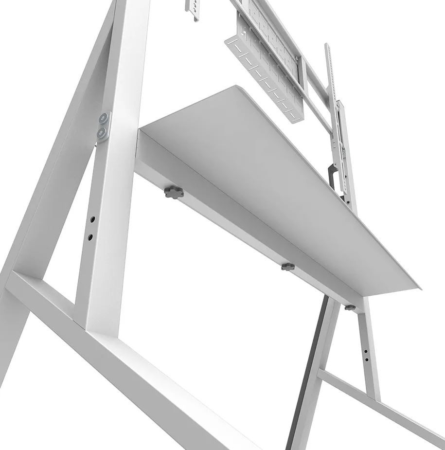 Neomounts-FL50-525WH1-mobiler-Bodenstander-fur-55-86-Bildschirme-Weiss-Demoware