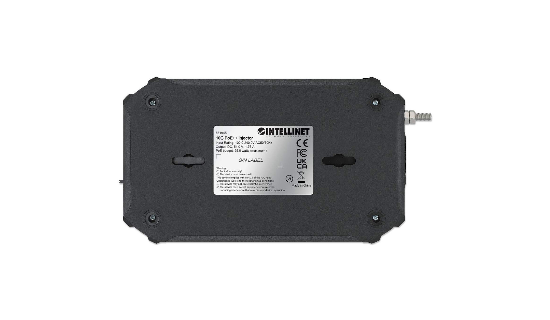 Intellinet-10G-PoE-Injector-ein-95-Watt-Port-IEEE-802-3bt-konform-4PPoE-Kunststoffgehause