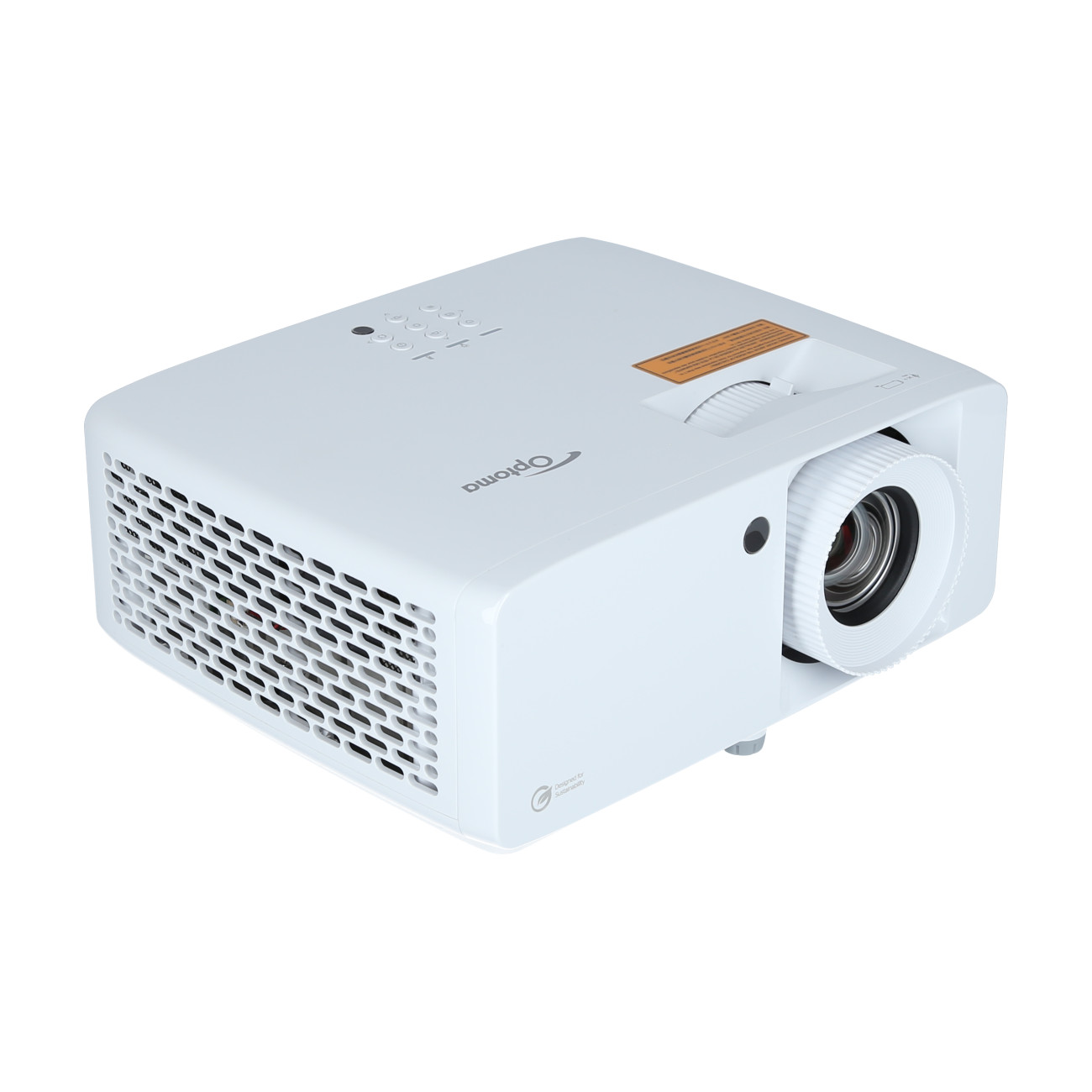 Optoma-ZH450-Full-HD-Beamer-mit-4500-Lumen-und-umweltfreundlichem-Design-fur-professionelle-Prasentationen-Demoware-Silber