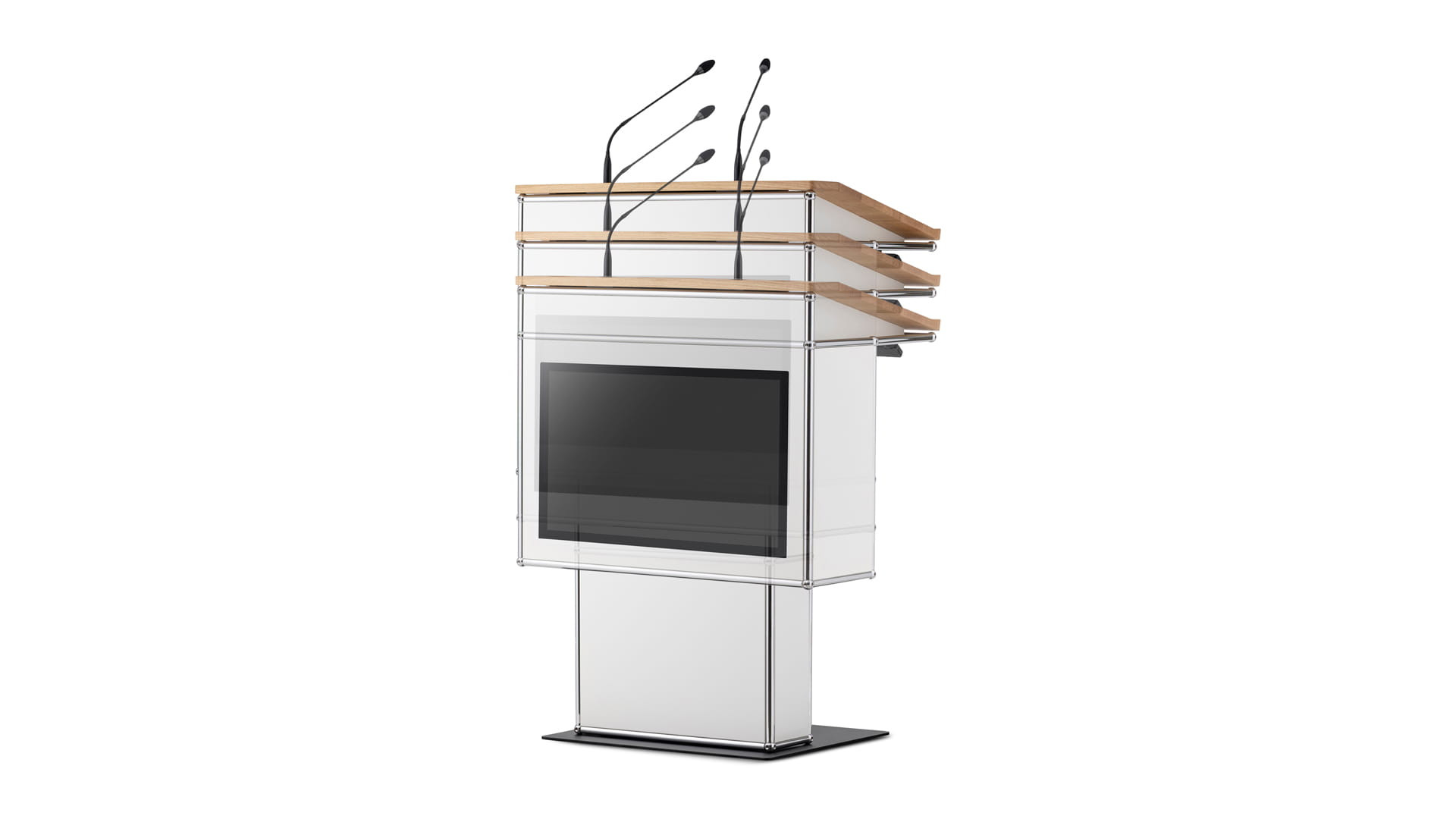 infoWERK-rednerPULT-FM39H-mit-optionalem-Display-und-hohenverstellbar-fur-moderne-Konferenzraume