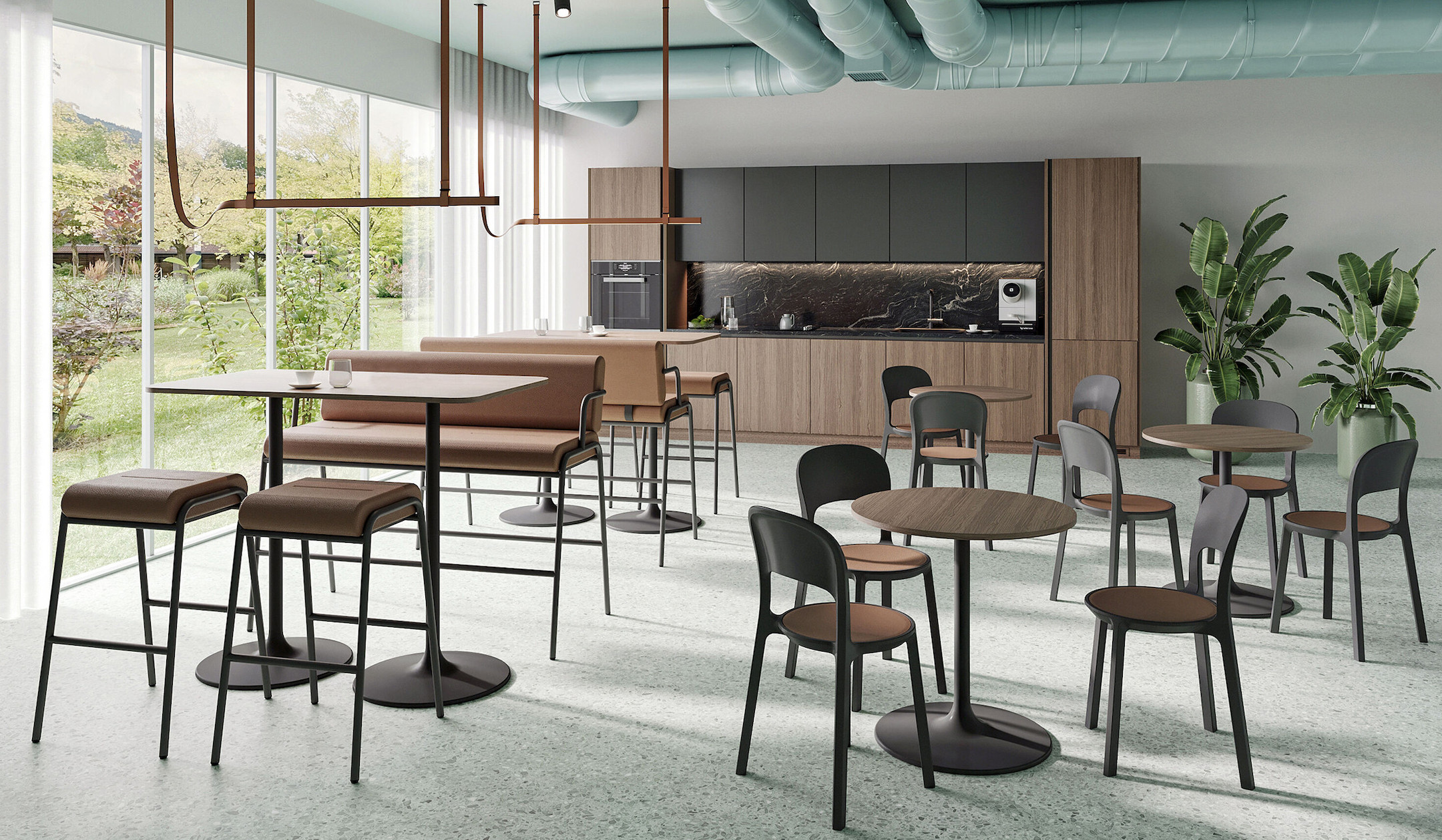 Bene-CASUAL-Table-High-Besprechungstisch-in-Stehhohe-mit-individuell-konfigurierbarer-Plattenform