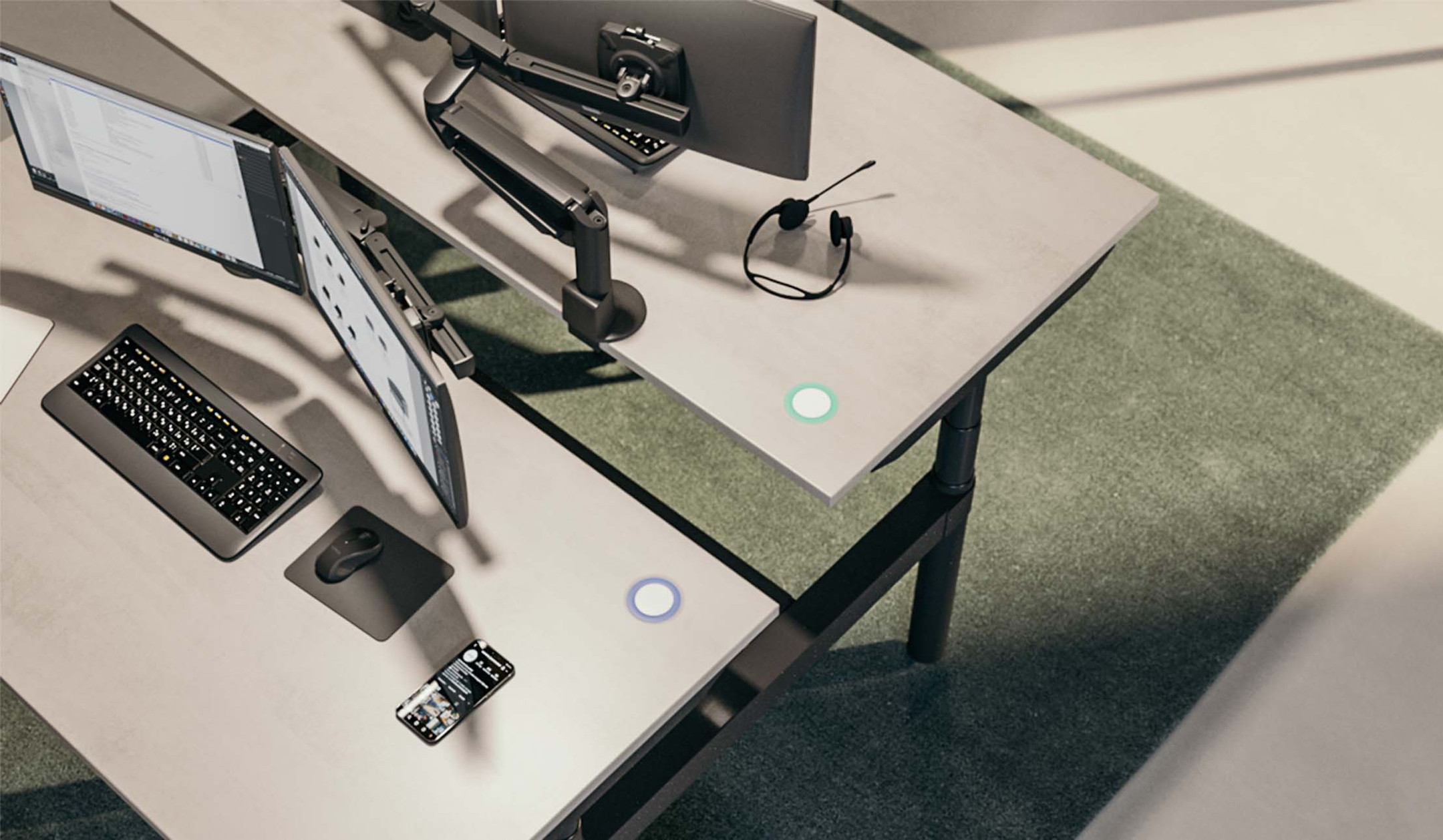 ASSMANN-Tensos-Compact-elektrisch-hohenverstellbarer-Doppelarbeitsplatz-fur-ergonomische-Teamarbeit