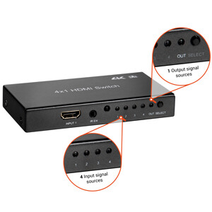 celexon HDMI 2.0 Switch 4x1 celexon HDMI 2.0 Switch 4x1