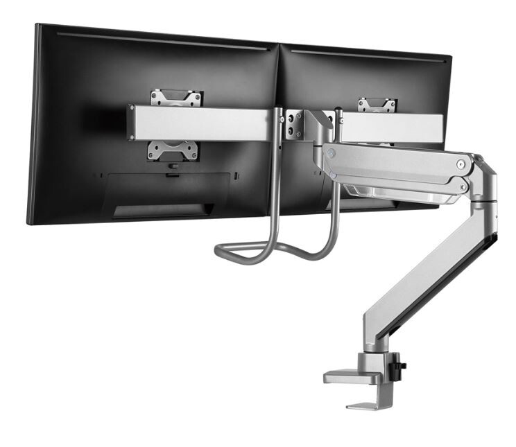 NewStar-NM-D775DXSILVER-monitor-tafelhouder-met-tafelhouder-voor-twee-monitoren-tot-32-81-cm