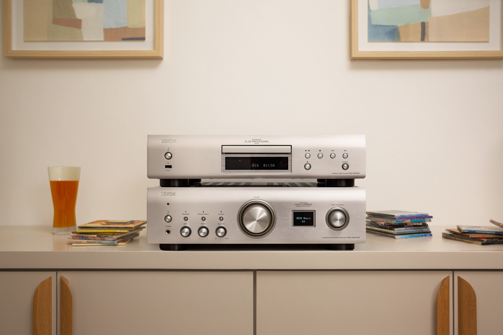 Denon-PMA-900HNE-Netzwerk-Stereo-Vollverstarker-HD-Audiostreaming-HEOS-Built-in-Silber-Demoware