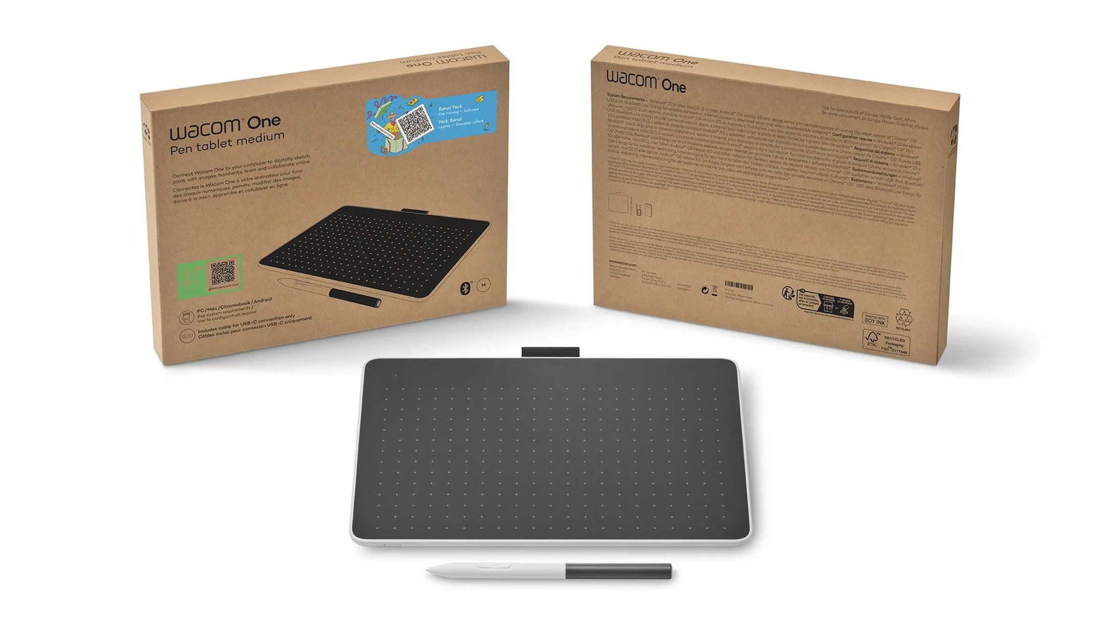 Wacom-One-M-pen-tablet-met-Bluetooth-ondersteuning