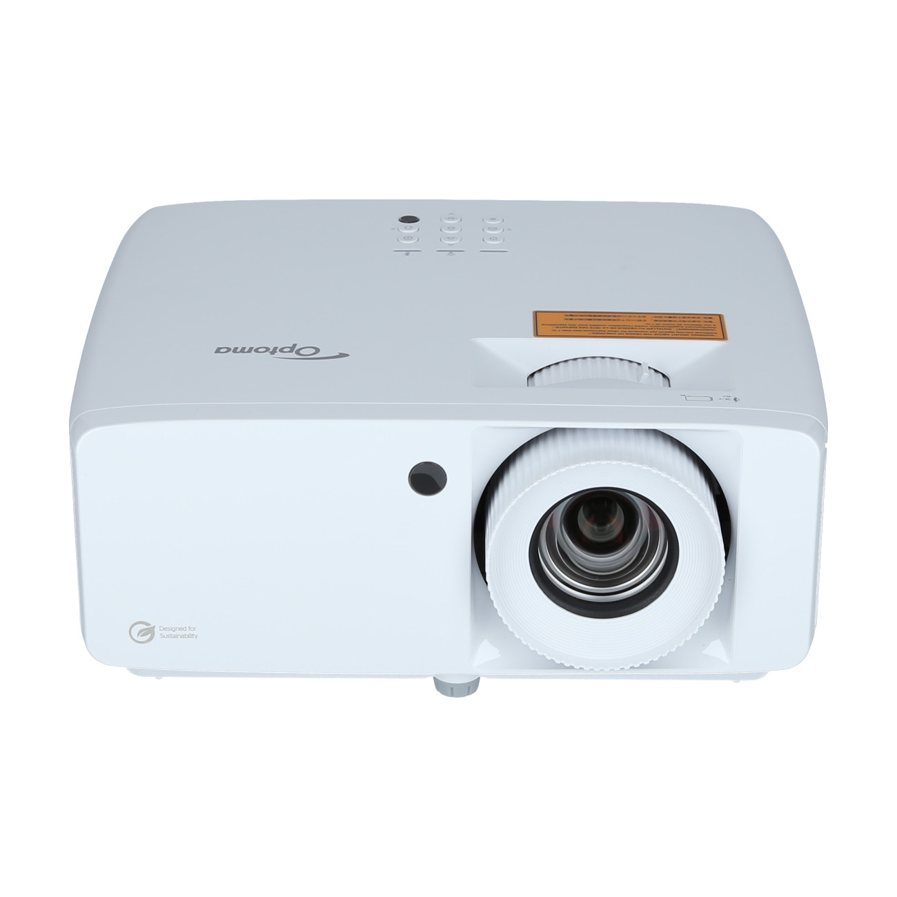 Optoma-ZH450-Full-HD-Beamer-mit-4500-Lumen-und-umweltfreundlichem-Design-fur-professionelle-Prasentationen-Demoware-Silber