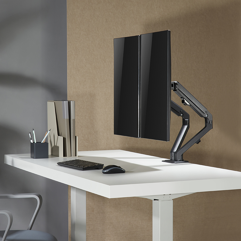 Hagor-Easy-Flex-Dual-Volledig-verstelbare-monitorhouder-voor-twee-schermen-van-17-27-inch