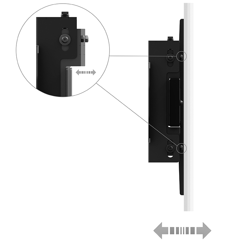 Hagor-WH-Synchron-HD-Portrait-Stevige-wandbevestiging-voor-een-scherm-van-65-98-in-staande-stand