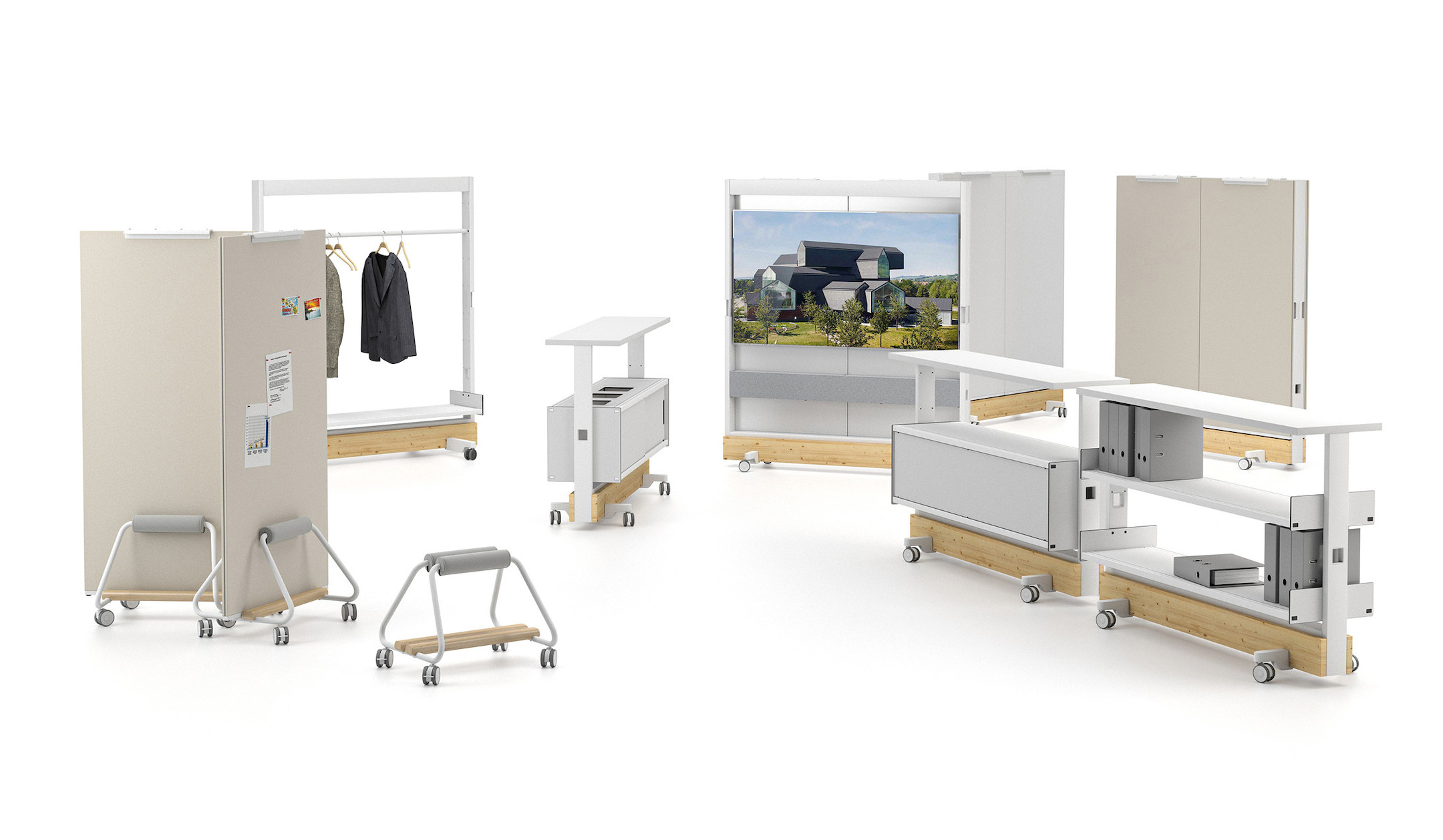 Vitra-Dancing-Station-mobiler-Raumtrenner-Entsorgungsstation-Schrank-und-Schreibtisch-fur-eine-flexible-Raumgestaltung