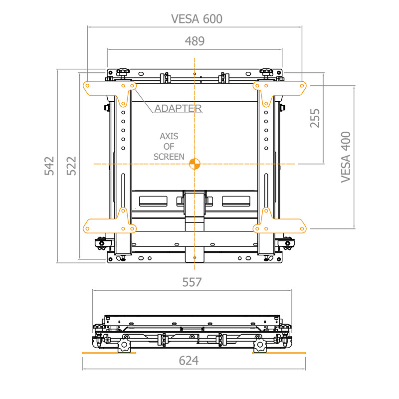 Hagor-VWH-NT-Videowall-Halterung-44-55-400x400-40kg