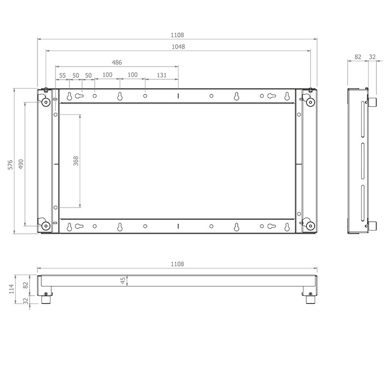 Hagor-WH-LG-49XE4F-Buiten-muurbevestiging-voor-LG-49XE4F