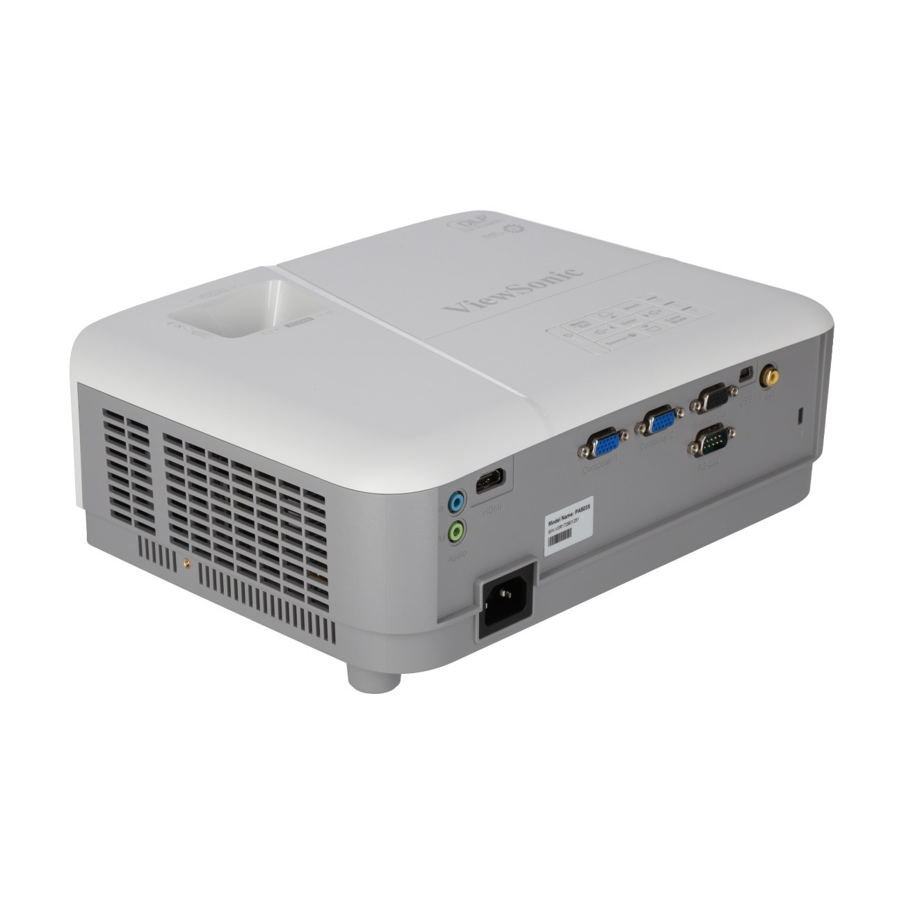 ViewSonic-PA503S-Beamer-mit-hoher-Helligkeit-langlebiger-Lampe-und-gestochen-scharfer-Bildqualitat-fur-vielseitige-Prasentationen-Demoware-Platin