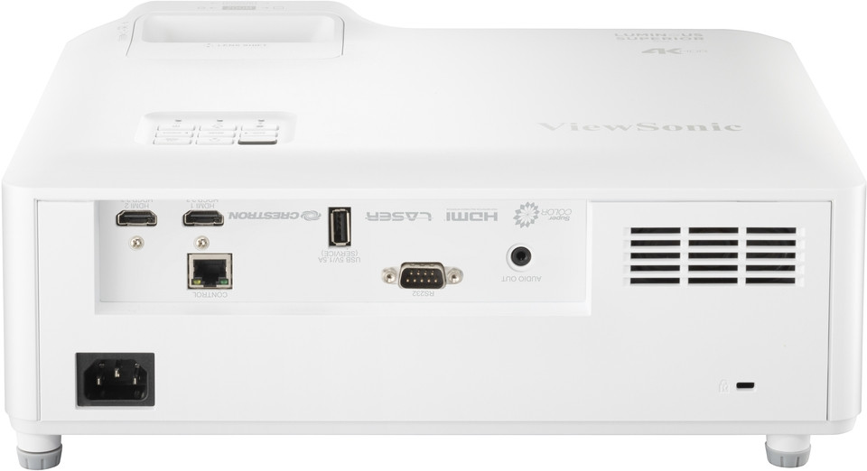 ViewSonic-LS901-4K-Beamer-mit-5500-Lumen-4K-HDR-Unterstutzung-und-360-Projektion-fur-kreative-Installationen-Demoware-Platin