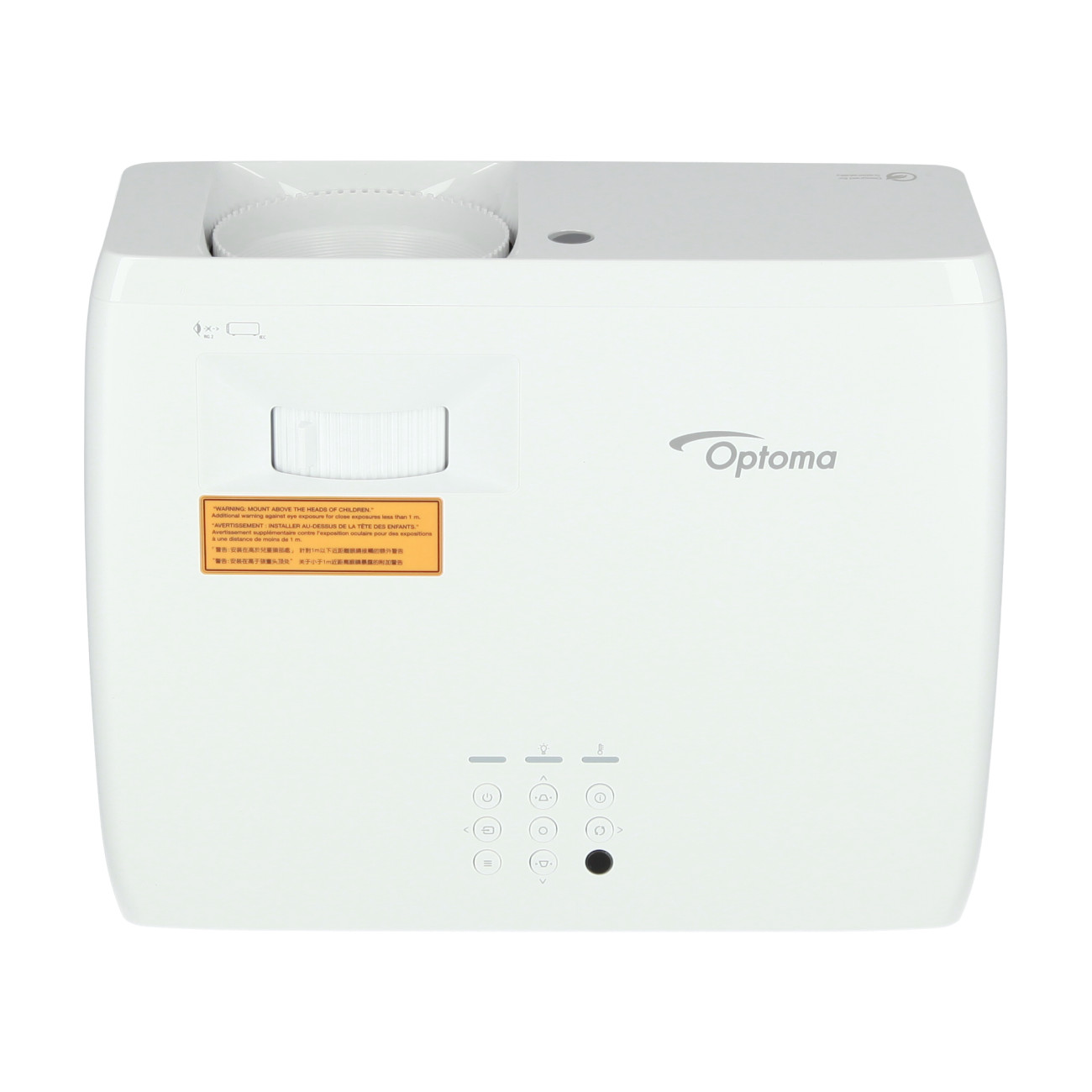 Optoma-ZH520-Full-HD-Beamer-mit-5500-Lumen-und-kompakter-Bauweise-fur-professionelle-Prasentationen-Demoware-Platin